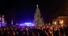 <p>Christmas tree lighting on 12/02/2023. Photo by Vaidotas Grigos.</p>
