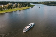 <p>The passenger ship pier was officially opened in Bir&scaron;tonas on Sunday</p>
