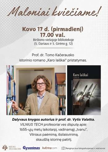Istorinio romano „Karo laiškai“ pristatymas