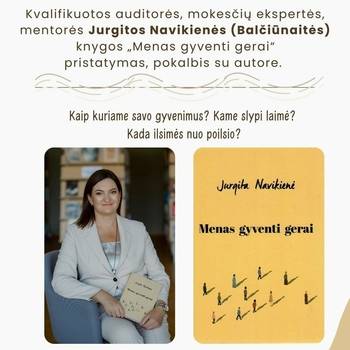 Knygos „Menas gyventi gerai“ pristatymas