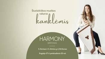 Laikmetīgās mūzikas vakars ar kanklēm Mūziķe Ērika Astrauskė
