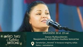 Inesa Rutkauskienė's New Year's pop music concert