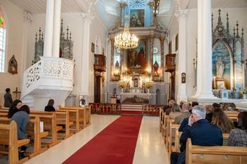 Nabożeństwo wielkanocne w Nemajunai