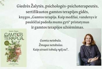 Sesja terapii w naturze prowadzona przez psychologa-psychoterapeutę Giedrė Žalytė