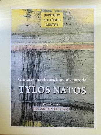 Gintarės Šiaulienės tapybos paroda „Tylos natos“