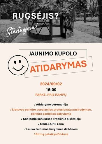Jaunimo kupolo atidarymas