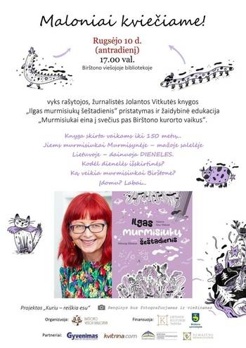 Präsentation und Vermittlung von Jolanta Vitkutės Buch „Langer Samstag von Murmisiukė“.