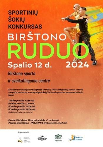 Sporta deju sacensības "Birštonas rudens 2024"