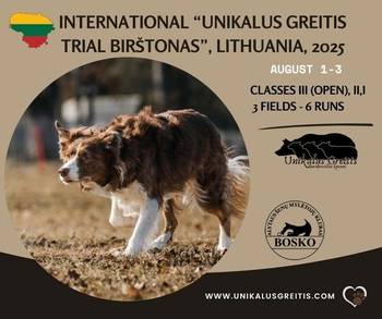 Hütewettbewerb „International Unique Speed Trial Birštonas“