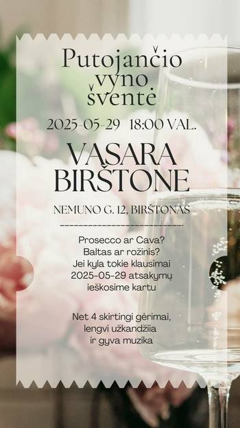 Sparkling wine tasting and live music evening