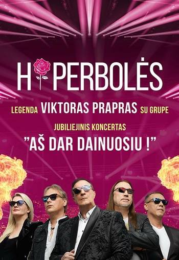Viktoras Prapras, founder of Hyperbole, with the group "I'll still sing!"
