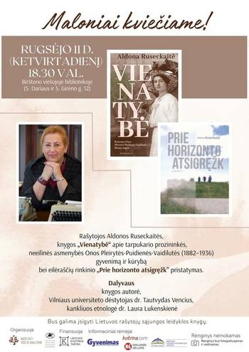 Aldonos Ruseckaitės knygų „Vienatybė“ ir  „Prie horizonto atsigręžk“ pristatymas