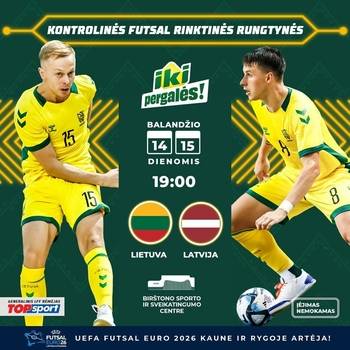 FUTSAL izlases draudzības spēle | Lietuva pret Latviju