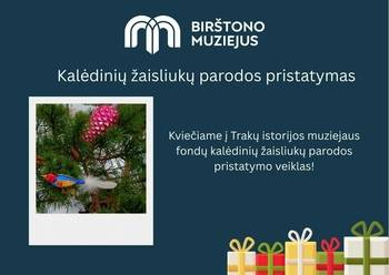 Weihnachtsspielzeugausstellung im Birštonas Museum