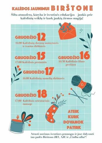 Christmas for young people in Birštonas