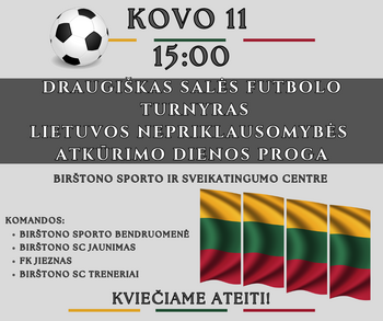 Draugiškas salės futbolo turnyras, skirtas Kovo 11-ajai