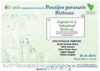 Starptautiskais "Dzejas pavasaris 2025" Birštonā