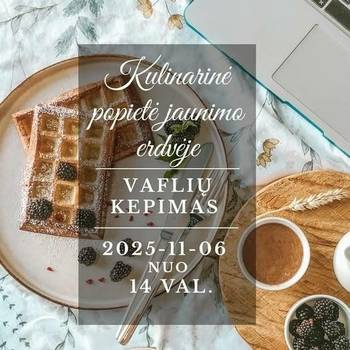 Kulinārijas pēcpusdiena jauniešu telpā "Vafeļu cepšana"