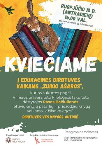 Izglītojoša darbnīca bērniem "Zaķa asaras"