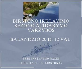 Birštonas airēšanas sezonas atklāšanas sacensības
