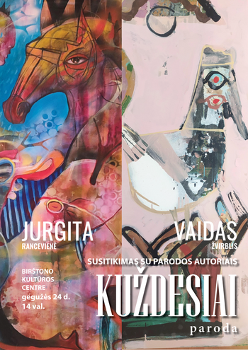 Susitikimas su parodos „Kuždesiai“ autoriais Jurgita Ranceviene ir Vaidu Žvirbliu