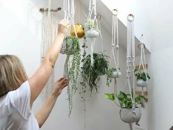 String Art-Blumentopfhalter