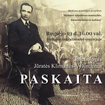 Lekcija „Garīdnieku portreti Birštonas kūrortā starpkaru laikā, Fr. Leona Klima un fotogrāfa Juoza Klima darbos"