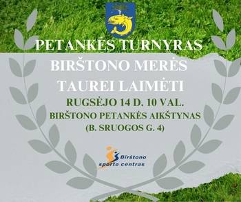 Petankės turnyras Birštono merės taurei laimėti