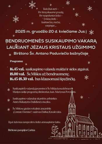 Wieczór spotkań wspólnoty w oczekiwaniu na narodzenie Jezusa Chrystusa