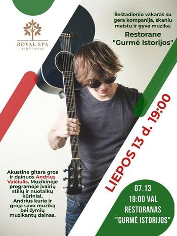 Acoustic guitar evening with A. Vaičiuli