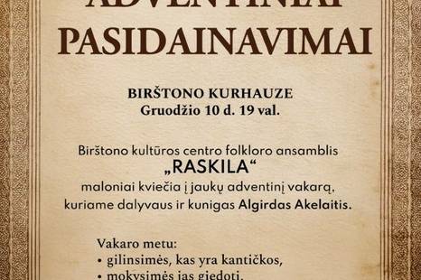 Kolędowanie adwentowe w Birsztańskim Kurhausie