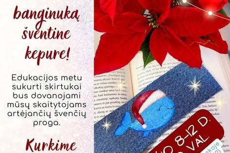 Let's decorate the Birštonas whale with a festive hat!