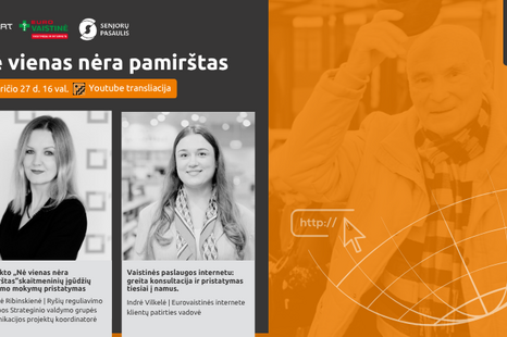 Projekto „Nė vienas nėra pamirštas“ paskaita